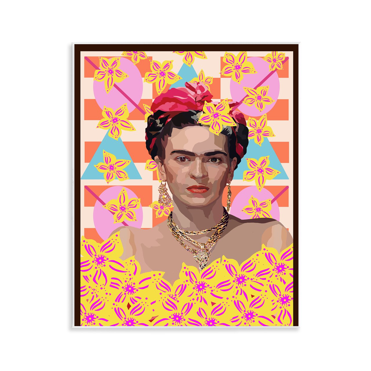 Stupell Industries Frida's Floral Journey Wall Plaque, design by Lynnda Rakos